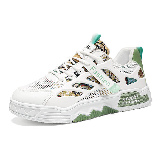 Damen Sportliche Sneaker mit atmungsaktivem Netzmaterial und stabiler Sohle EB