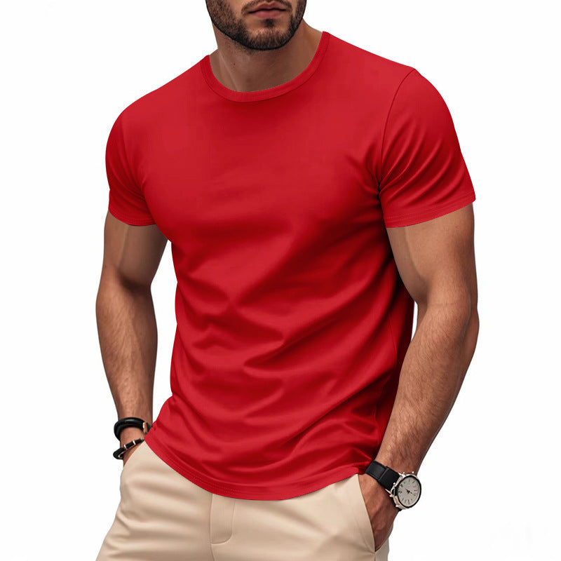 Herren nan leichtes Kurzarm-Funktionsshirt mit Rundhalsausschnitt schnelltrocknendem Stretchgewebe und flachen Nähten EB