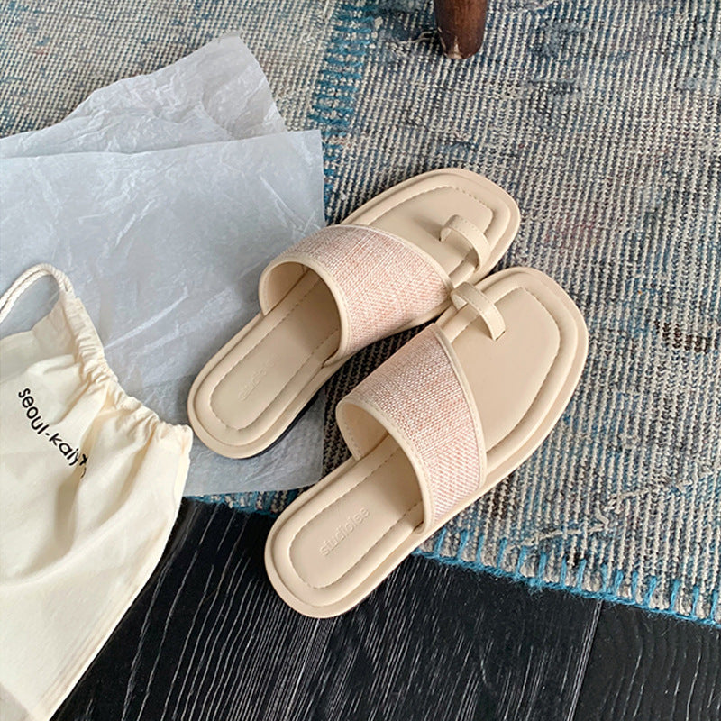 Damen Komfortable Zehenschuhe mit modischem Riemendesign und atmungsaktivem Obermaterial EB