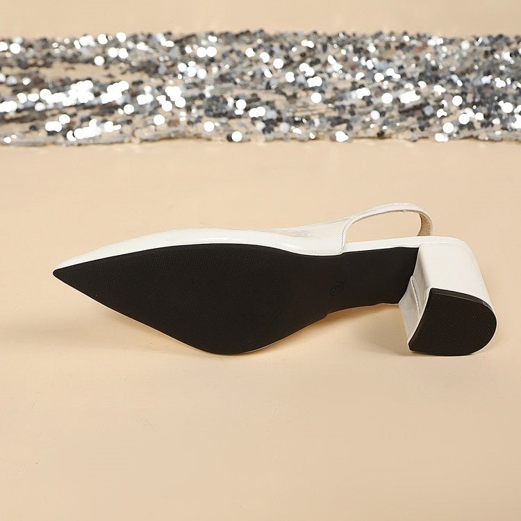 Damen Elegante Slingback-High-Heels mit bequemer Innensohle EB