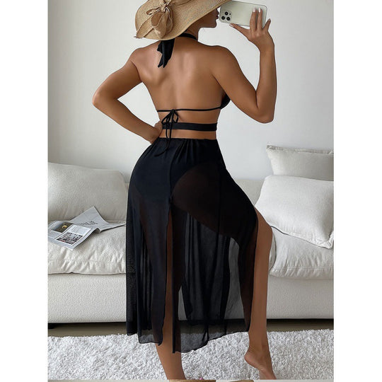 Damen Maxikleid mit Cut-Out-Details und elegantem Kreuzelement EB