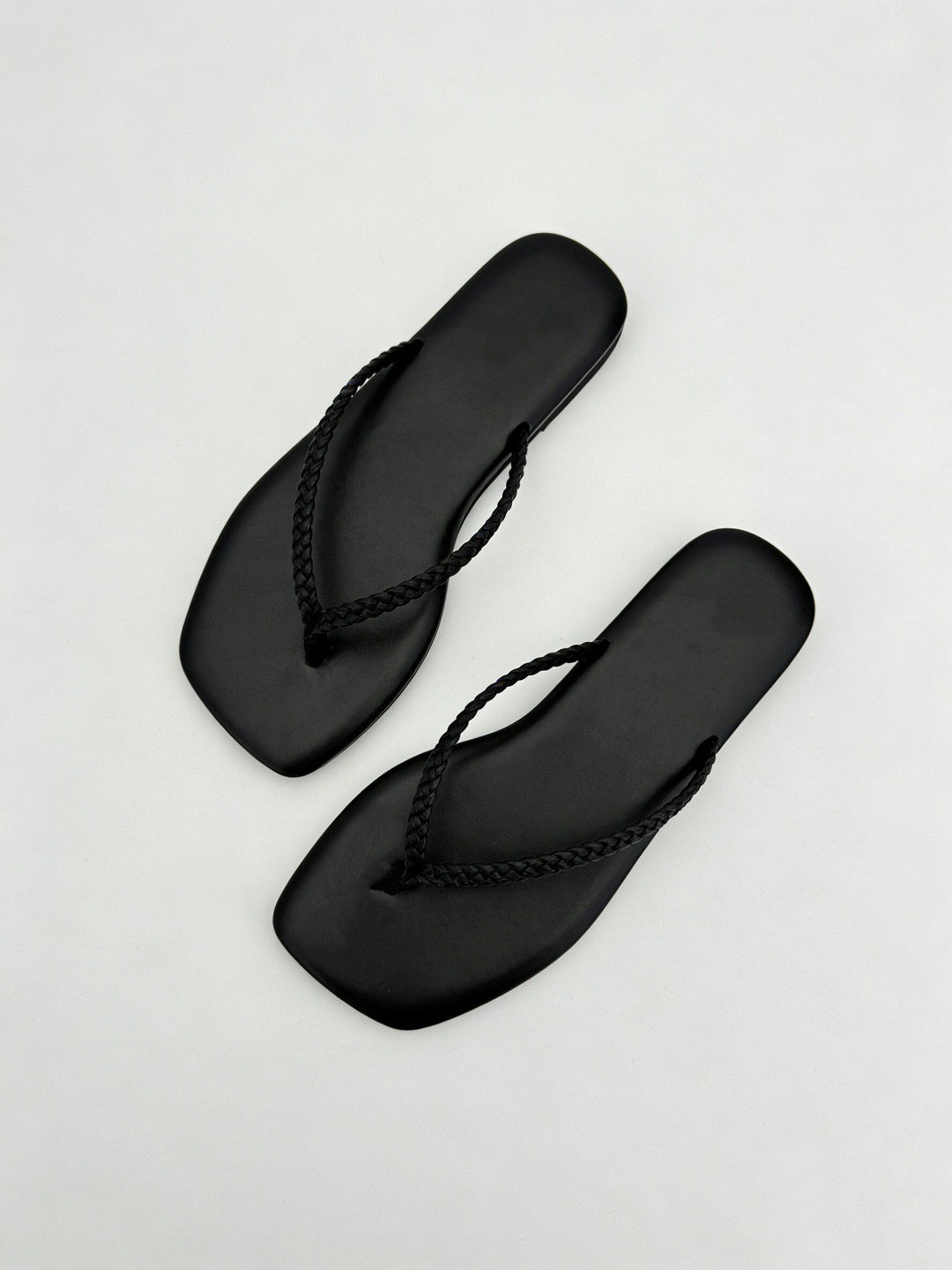 Damen modische Zehentrenner-Sandalen mit bequemem Fußbett EB