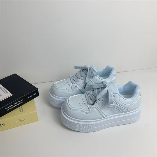 Damen Platform Sneakers mit modischem Design und dämpfender Sohle EB