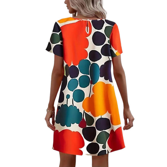 Frauen Künstlich Gedrucktes Shift Kleid EB