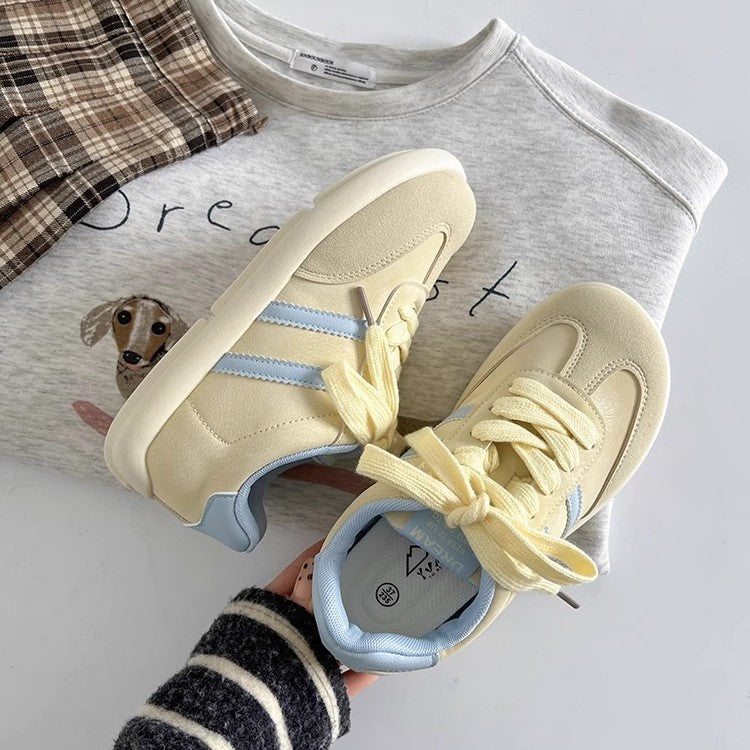 Damen Sportliche Sneakers mit atmungsaktiver Netzstruktur und bequemer Dämpfung EB