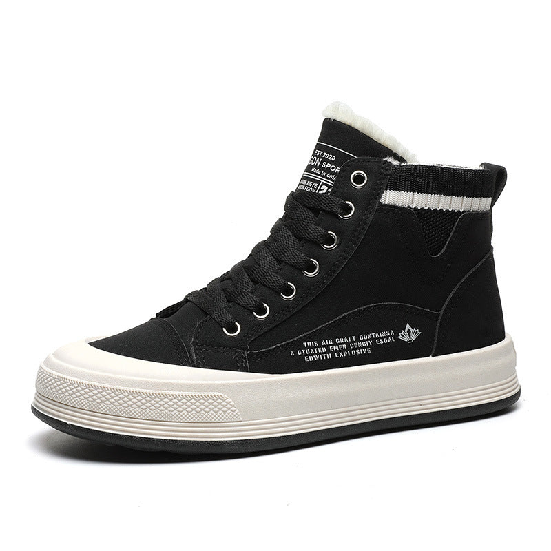 Damen gefütterte High-Top Sneakers mit strapazierfähigem Obermaterial und rutschfester Sohle EB
