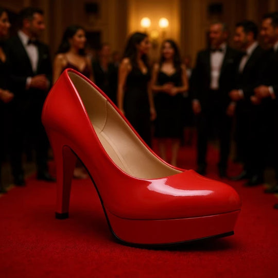 Damen elegante Lackleder-Pumps mit komfortabler Tragfähigkeit EB