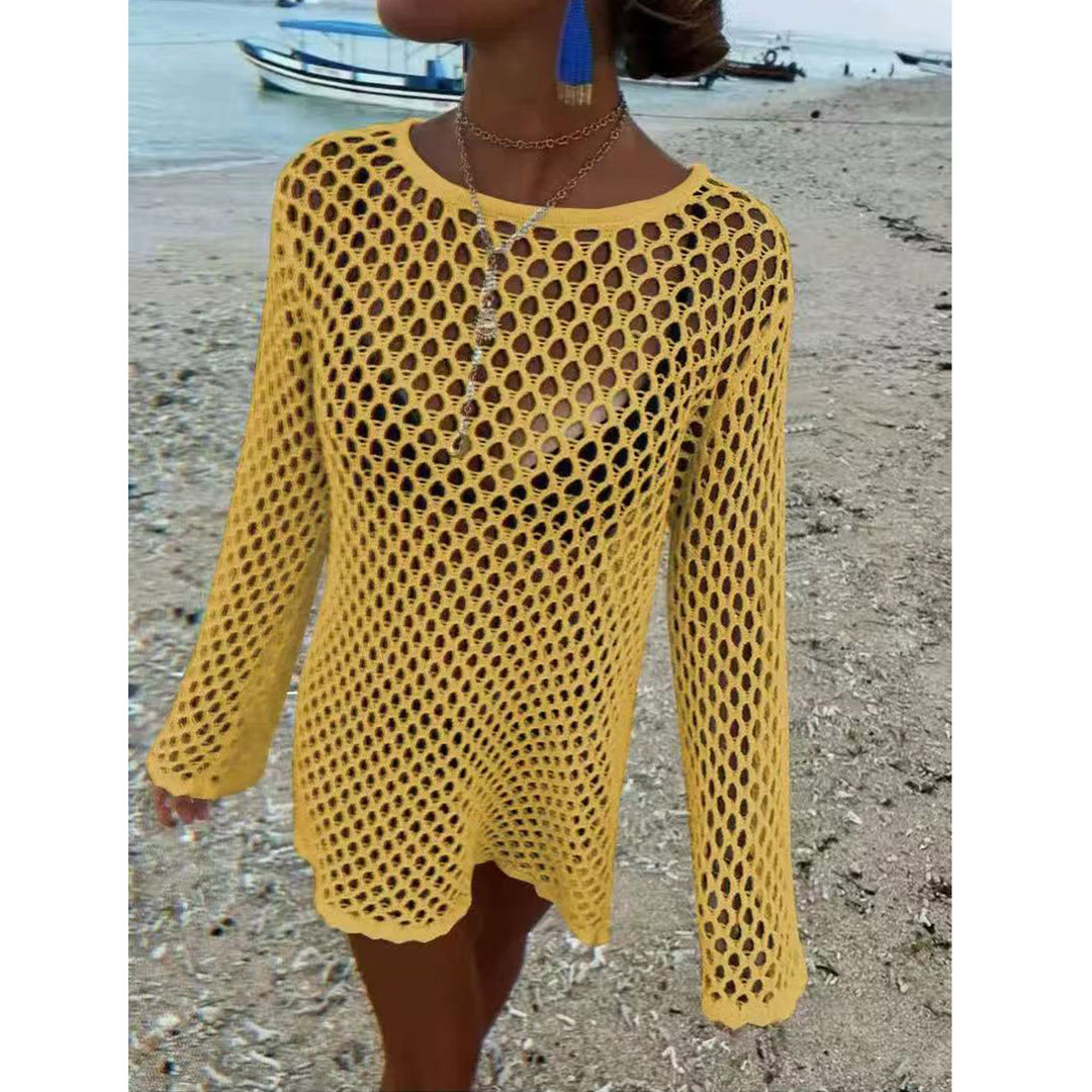 Damen Netz-Strandkleid EB