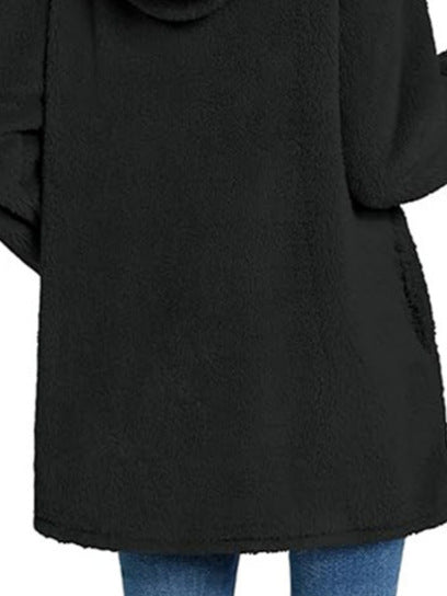 Damen Kuscheliger Hoodie mit Bärenohren EB