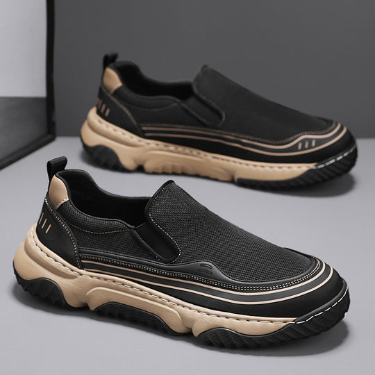 Damen Slip-On Sneakers mit atmungsaktivem Obermaterial und rutschfester Sohle EB