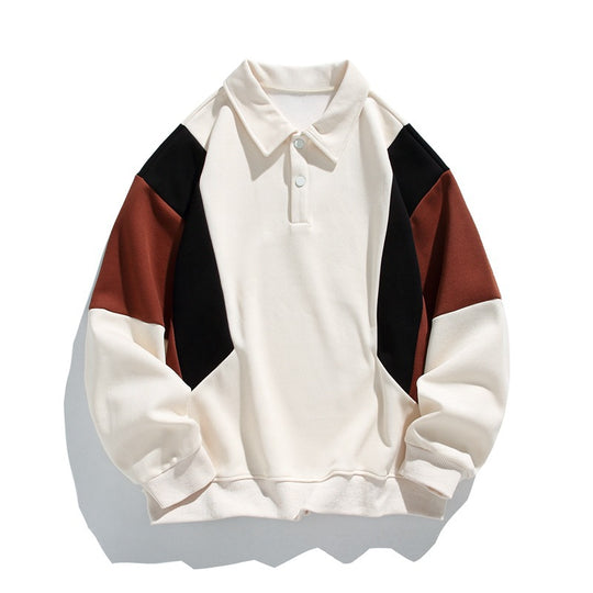 Damen modischer Polo-Pullover mit angesagten Farbkontrasten EB