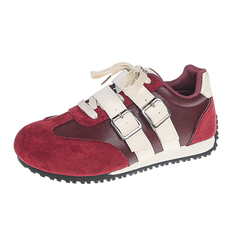 Damen modische Sneakers mit verstellbaren Riemen und komfortabler Sohle EB