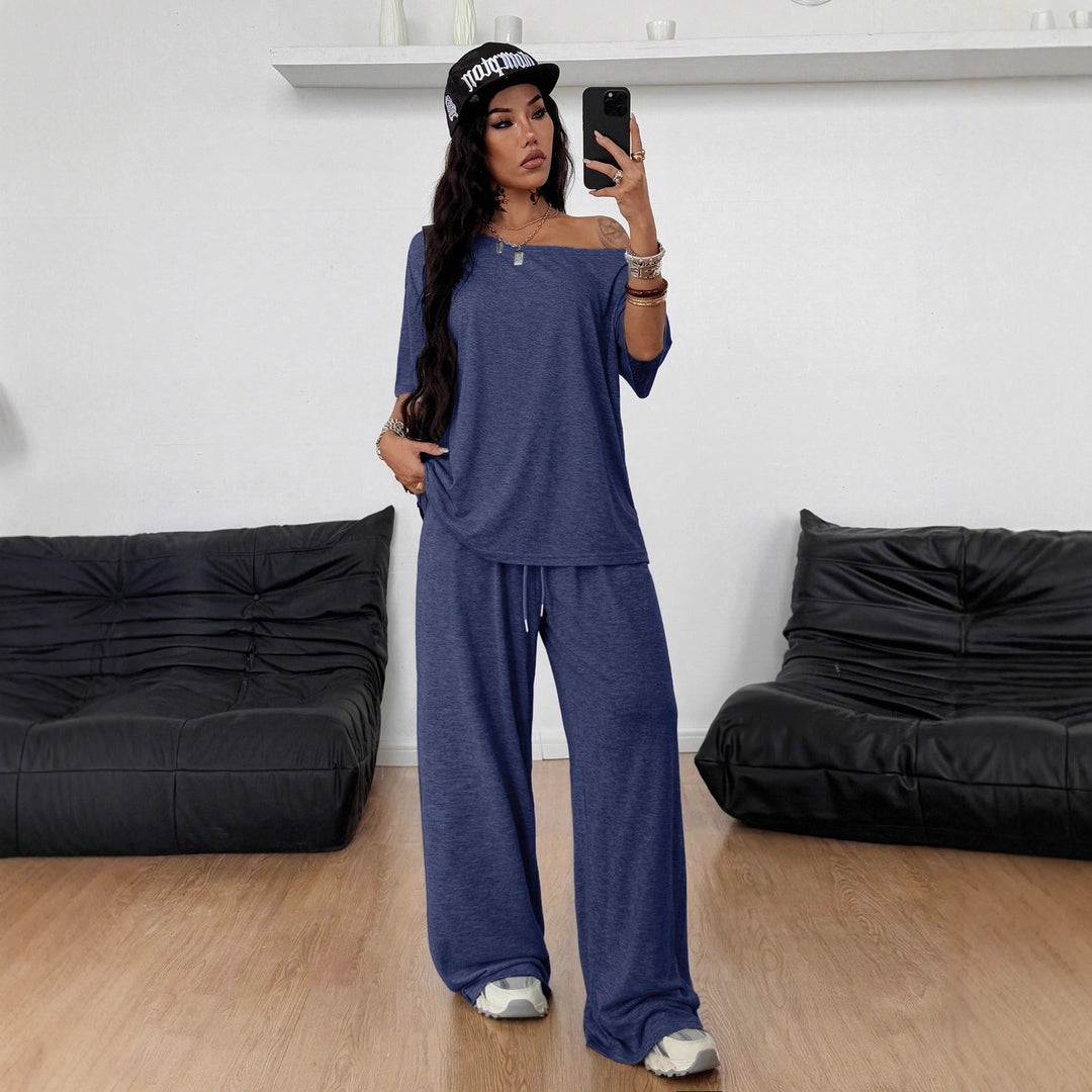 Damen lässiges Oberteil und Jogginghose Set EB