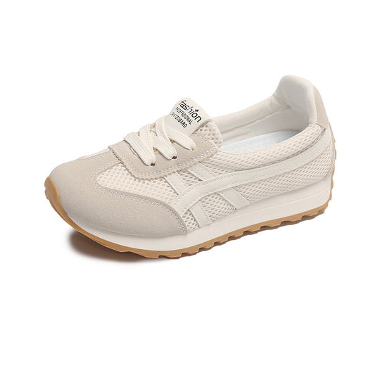 Damen Sportliche und atmungsaktive Sneakers mit elastischem Mesh-Obermaterial EB