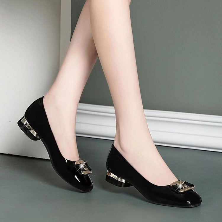 Damen Elegante Ballerinas mit modischem Schnallenverschluss EB
