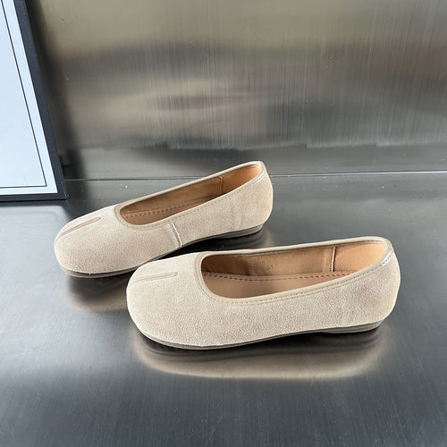 Damen Mokassins aus hochwertigem Wildleder mit eleganter Naht EB