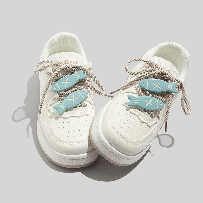 Damen Plattform Sneakers mit innovativem Design und verspielten Schnürdetails EB