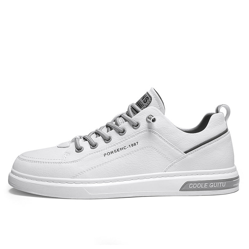 Damen Modische Freizeitsneaker mit atmungsaktiver Leder-Oberfläche und rutschfester Sohle EB