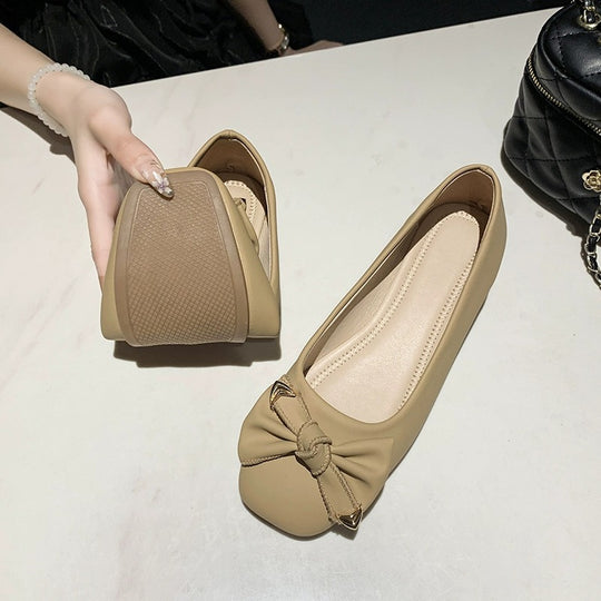 Damen Ballerinas mit elegantem Schleifen-Detail und weichem Fußbett EB