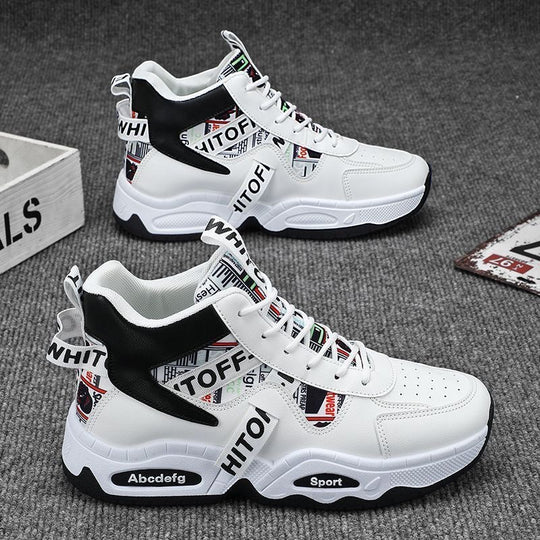Damen Modische Hoch-Top Sneakers mit innovativem Design und dämpfendem Profil EB