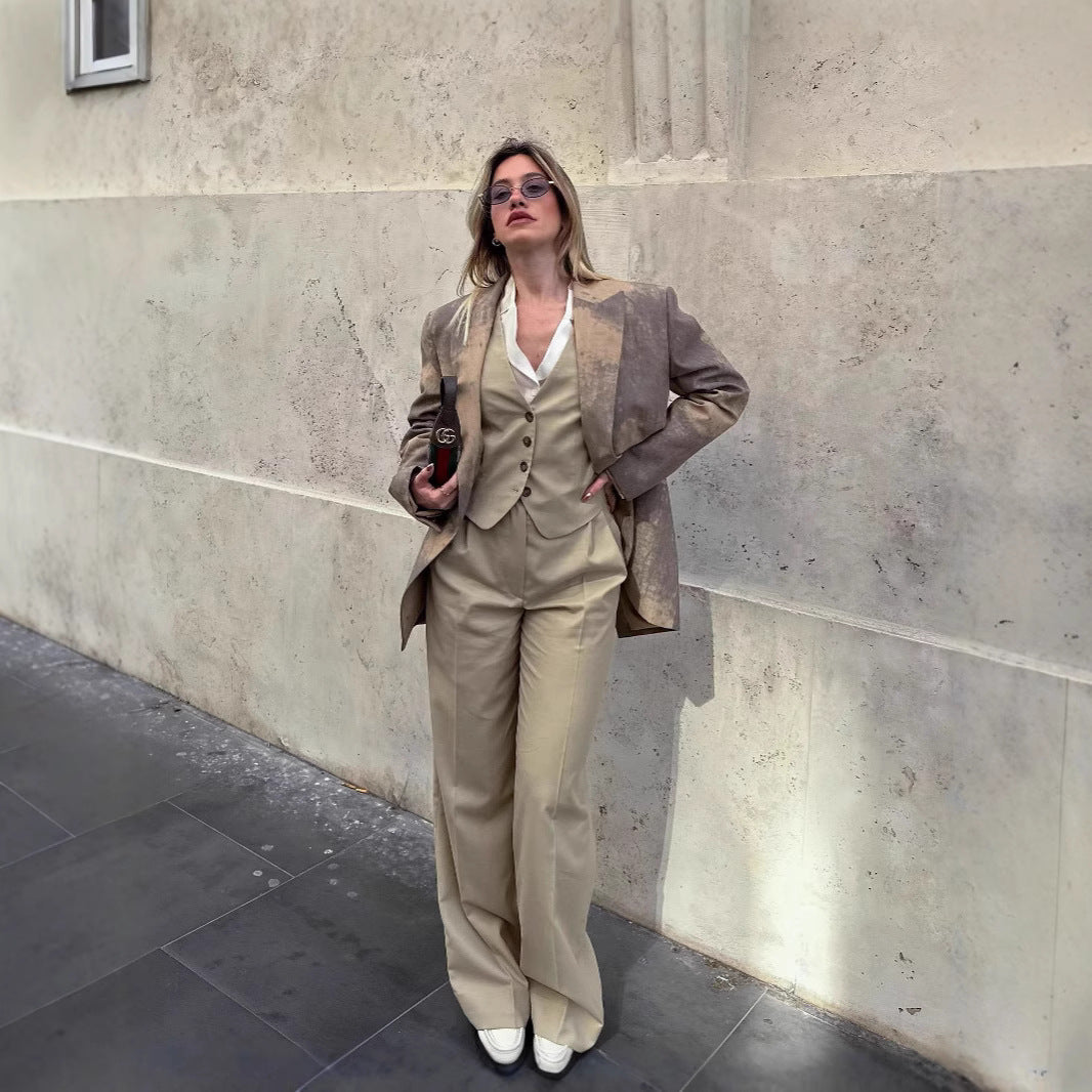 Damen Oversized Blazer mit einzigartigem Farbverlauf EB
