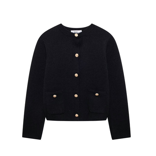 Damen Strickjacke mit eleganten Knopfdetails und praktischen Taschen EB