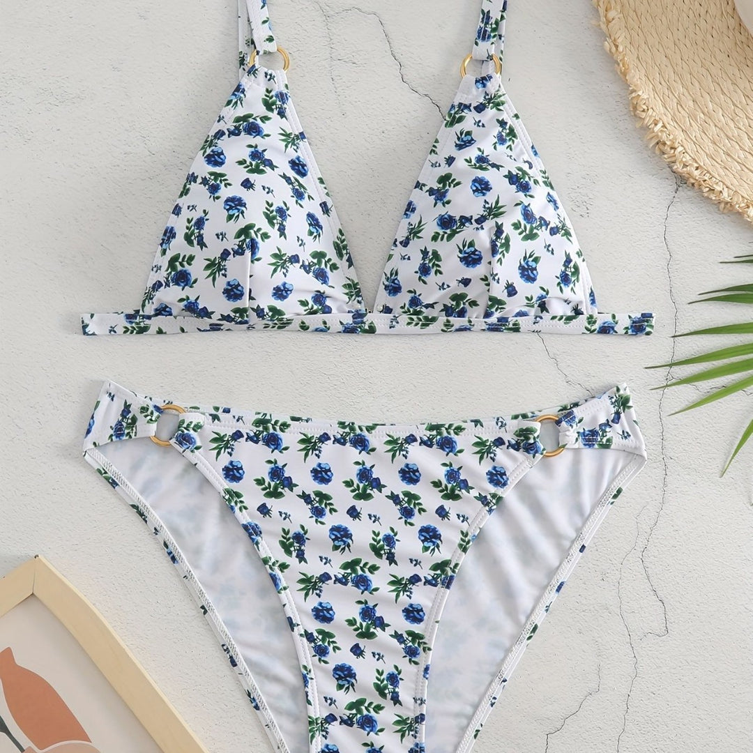 Damen Triangel-Bikini mit luxuriösen Details EB