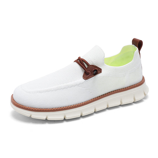 Damen Leichte Slip-On Sneakers mit atmungsaktivem Obermaterial EB