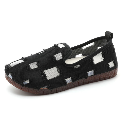 Damen Slip-On Hausschuhe mit atmungsaktiver Obermaterialstruktur und flexibler Sohle EB