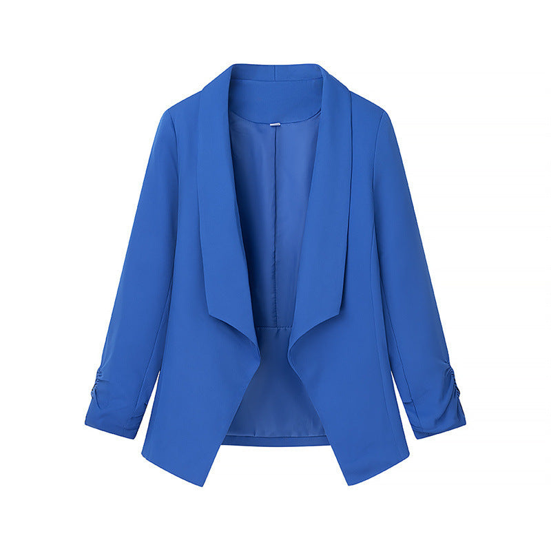 Damen elegante Blazerjacke mit lässigem Schnitt und stylischen Ärmeldetails EB