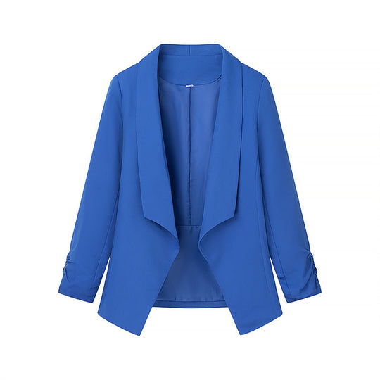 Damen elegante Blazerjacke mit lässigem Schnitt und stylischen Ärmeldetails EB