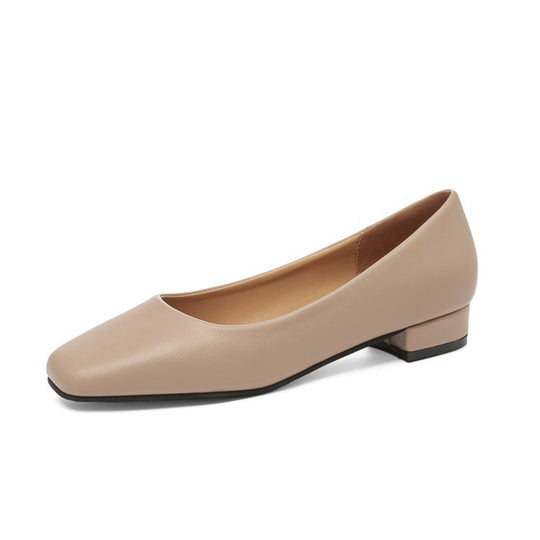 Damen elegante Ballerinas mit modischem Quadratzehen-Design EB