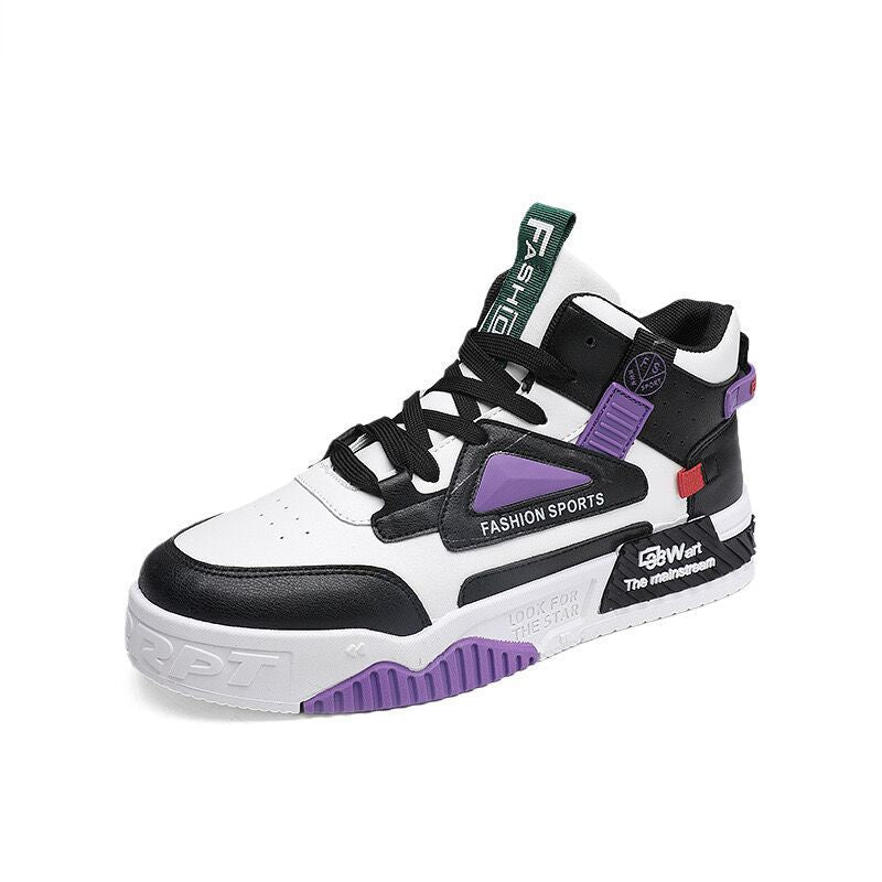 Damen Sportliche High-Top Sneakers mit modischem Design und robustem Sohlenprofil EB