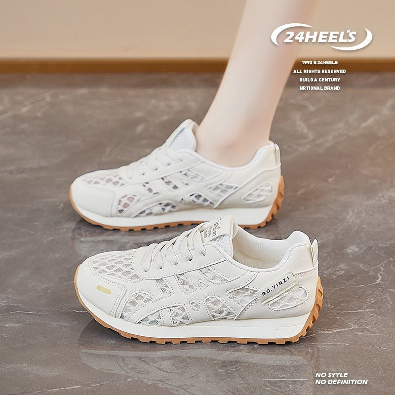 Damen Sportliche Sneakers mit atmungsaktiver Netzoberfläche und komfortabler Dämpfung EB