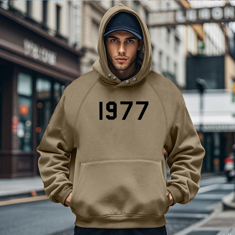 Herren Gemütlicher Kapuzenpullover mit ausgefallenem Design und praktischen Taschen EB