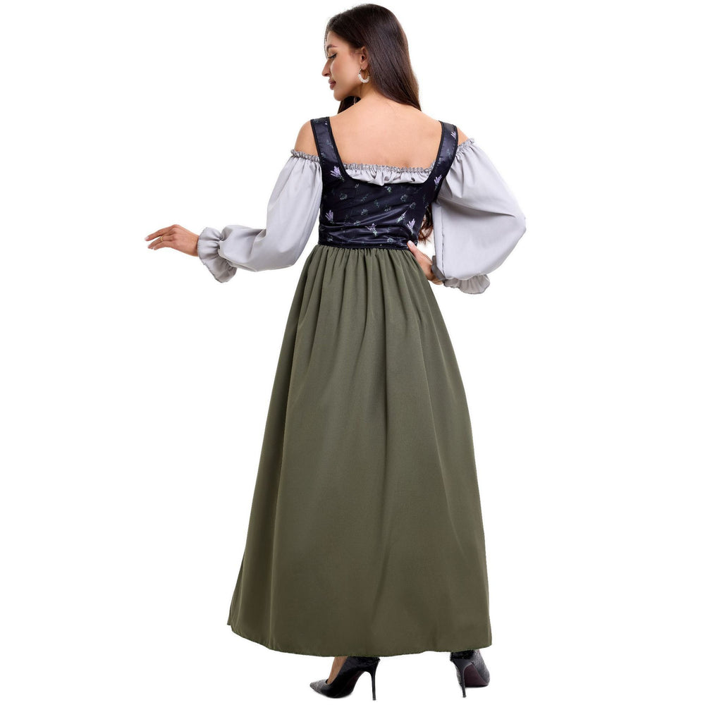 Damen Trachtenkleid mit romantischem Oberteil und fließendem Rock EB
