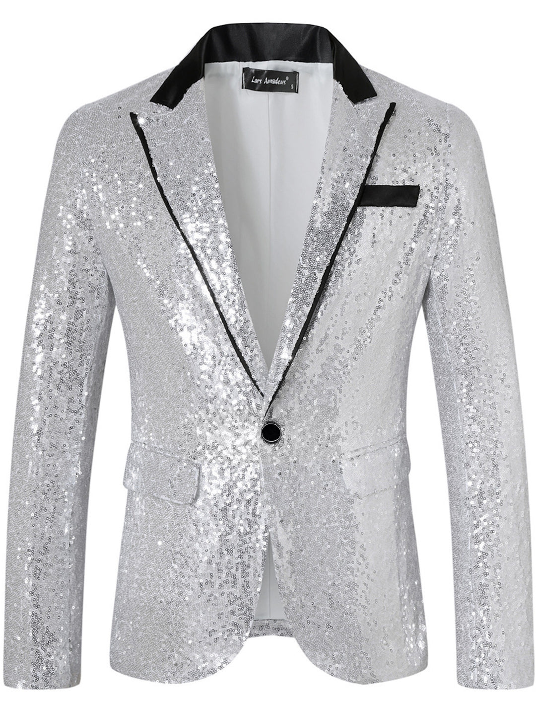 Herren Glamouröser Paillettenblazer EB