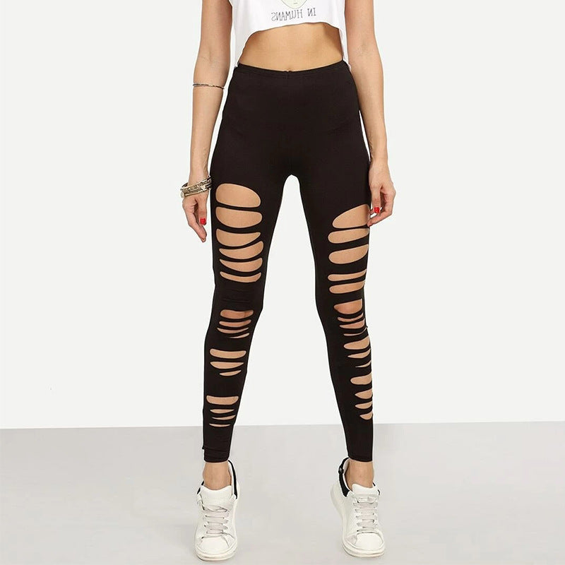 Damen Leggings mit raffiniertem Cut-Out Design EB