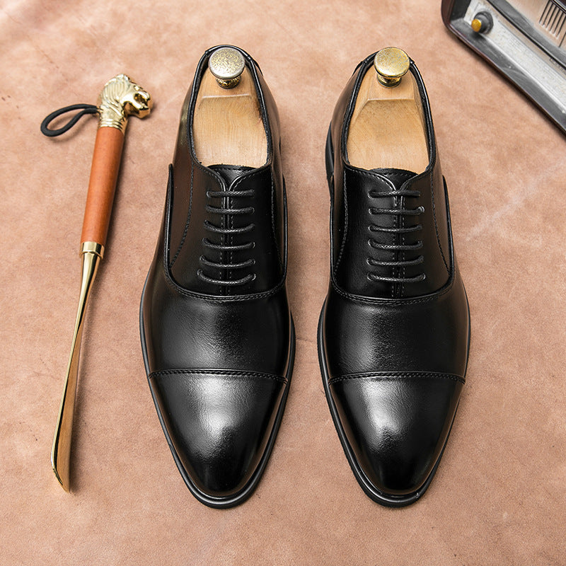 Damen elegante Schnürschuhe aus hochwertigem Leder EB