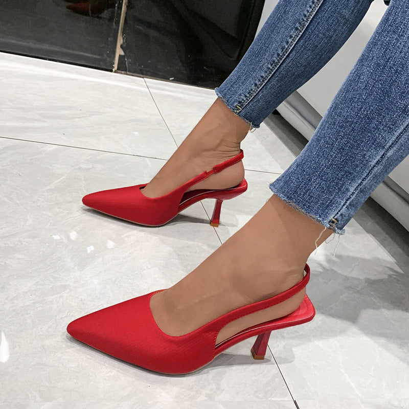 Damen Slingback-Pumps mit spitzem Zehenbereich EB