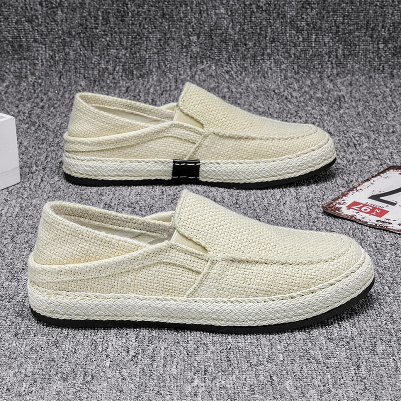 Damen bequeme Espadrilles mit elastischen Einsätzen und flexibler Sohle EB