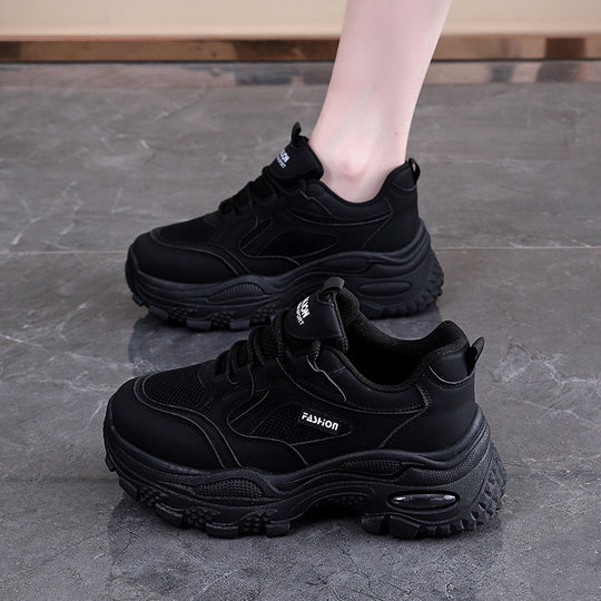 Damen Sportliche Sneakers mit ergonomischem Dämpfungssystem und luftdurchlässiger Mesh-Oberfläche EB