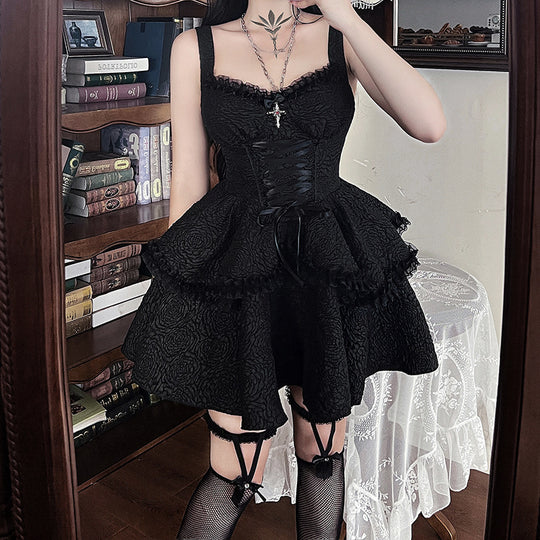 Damen Neckholder Minikleid mit Rüschendetails und elegantem Design EB