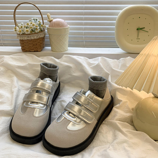 Damen Sneakers mit verstellbarem Klettverschluss und bequemem Fußbett EB