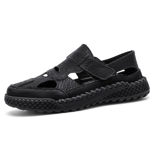 Damen Komfortable Leder Sandalen EB