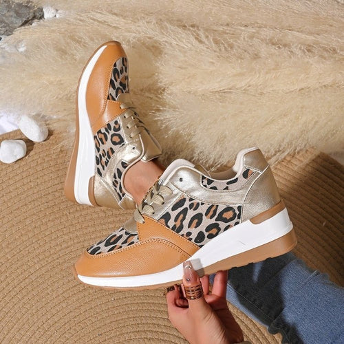 Damen Sneakers im modernen Tierfell-Design EB