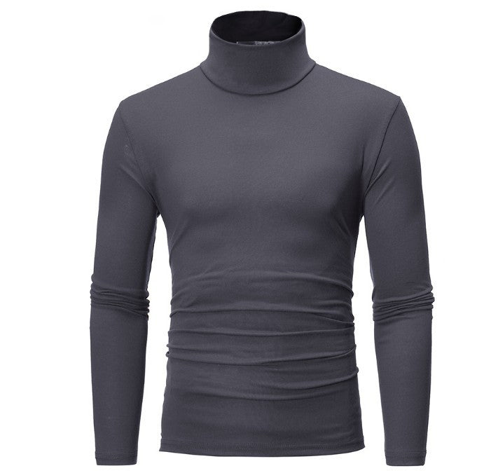 Herren eleganter Rollkragenpullover aus bequemen Stretchmaterial EB