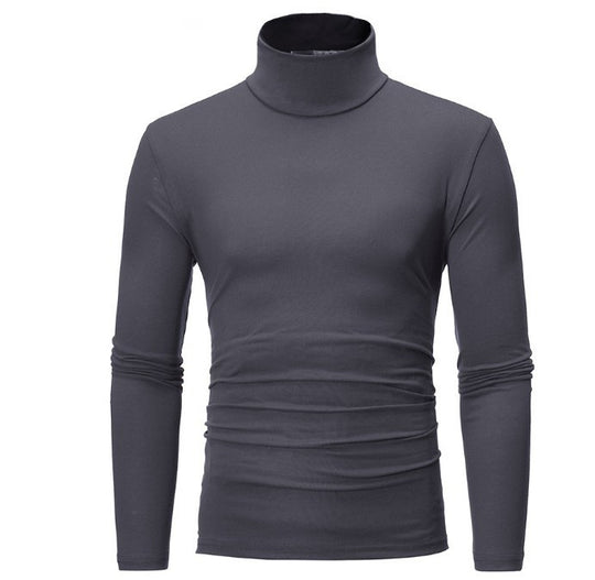 Herren eleganter Rollkragenpullover aus bequemen Stretchmaterial EB