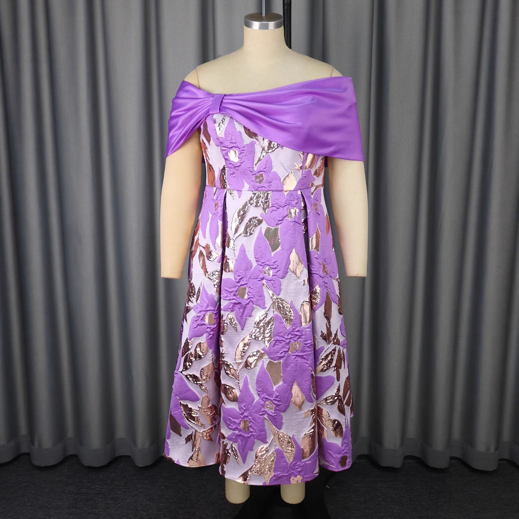 Damen Glamouröses Abendkleid mit Drapierung EB