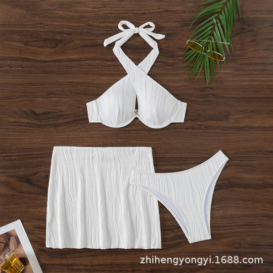 Damen Bandeau-Bikini-Oberteil mit detailverliebt gerafftem Design EB